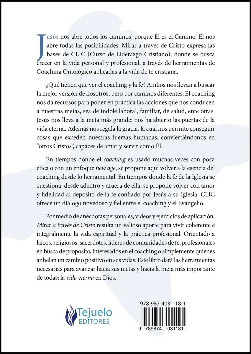 Contratapa del libro Mirar a través de Cristo